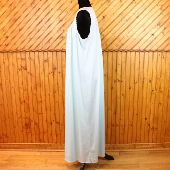 Vintage Van Raalte Nylon Nightgown Large Sleepwear Maxi Sleeveless Summer SW29 - Picture 2 of 8